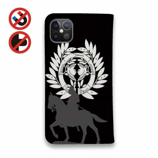 【彫姫】【手帳型ベルトなし】【Stick Case】家紋 伊達政宗