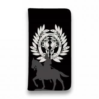 【彫姫】【手帳型ベルトなし】【Stick Case】家紋 伊達政宗