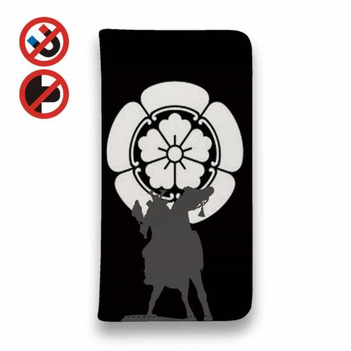 【彫姫】【手帳型ベルトなし】【Stick Case】家紋 織田信長