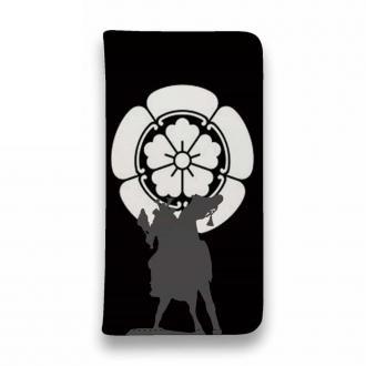 【彫姫】【手帳型ベルトなし】【Stick Case】家紋 織田信長
