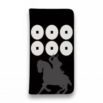 【彫姫】【手帳型ベルトなし】【Stick Case】家紋 真田幸村