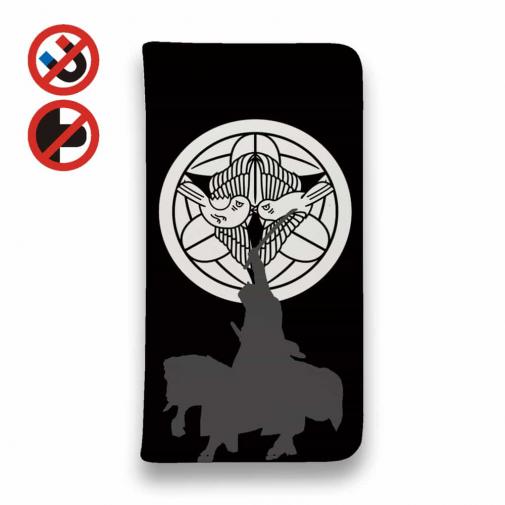 【彫姫】【手帳型ベルトなし】【Stick Case】家紋 上杉謙信