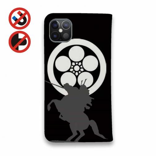 【彫姫】【手帳型ベルトなし】【Stick Case】家紋 前田慶次