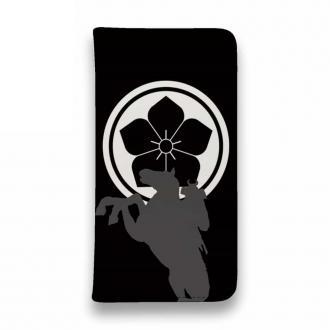 【彫姫】【手帳型ベルトなし】【Stick Case】家紋 明智光秀