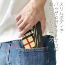 【Genuine】【手帳型ベルトなし】【Stick Case】チェック柄　ベージュ＆グレー