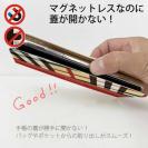【Genuine】【手帳型ベルトなし】【Stick Case】チェック柄　ベージュ＆レッド