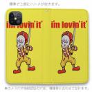 【彫姫】【手帳型ベルトなし】【Stick Case】I&#39;m lovin&#39;it