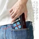 【Genuine】【手帳型ベルトなし】【Stick Case】チェック柄　ブルー＆ブラウン