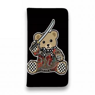 【彫姫】【手帳型ベルトなし】【Stick Case】TATTOOベア