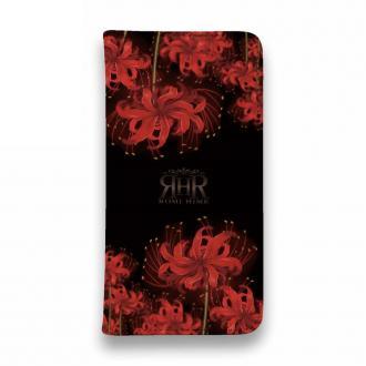 【ROMI HIME】【手帳型ベルトなし】【Stick Case】彼岸花　和柄　花