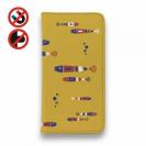 【手帳型ベルトなし】【Stick Case】【釣りざんまい】レトロフィッシュ_オレンジ