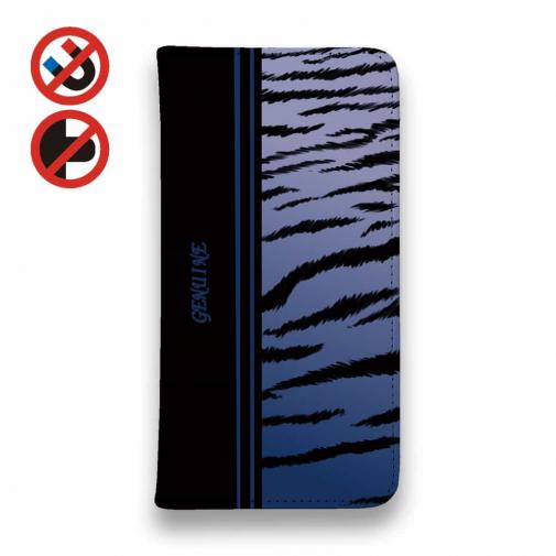 【Genuine】【手帳型ベルトなし】【Stick Case】虎 タイカ?ー フ?ルー ライン