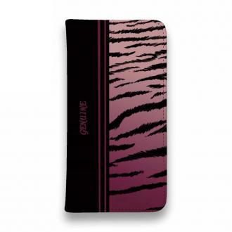 【Genuine】【手帳型ベルトなし】【Stick Case】虎 タイカ?ー ヒ?ンク　ライン