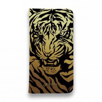 【Genuine】【手帳型ベルトなし】【Stick Case】虎 タイカ?ー コ?ールト?