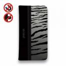 【Genuine】【手帳型ベルトなし】【Stick Case】虎　タイカ?ー シルバー ライン