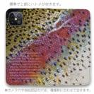 【手帳型ベルトなし】【Stick Case】ニジマス（レインボートラウト）のウロコ