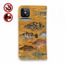 【手帳型ベルトなし】【Stick Case】【FISH MAN】テトラ帯は釣り天国！ オレンジ