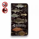 【手帳型ベルトなし】【Stick Case】【FISH MAN】テトラ帯は釣り天国！ ブラック