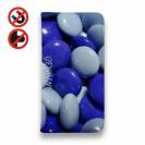 【Genuine】【手帳型ベルトなし】【Stick Case】カラフル　チョコ　フ?ルー