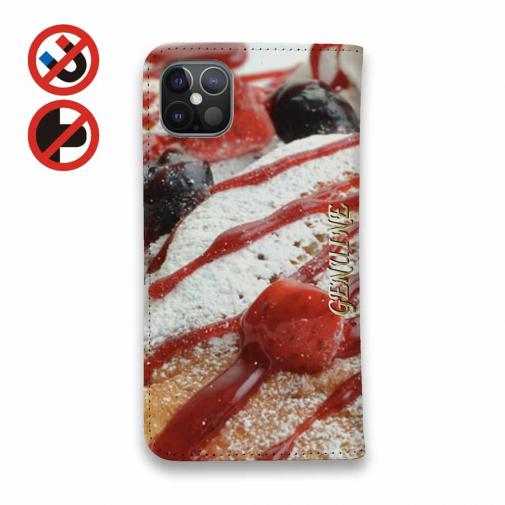 【Genuine】【手帳型ベルトなし】【Stick Case】ハ?ンケーキ スイーツ 苺