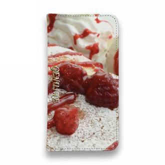 【Genuine】【手帳型ベルトなし】【Stick Case】ハ?ンケーキ スイーツ 苺