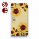 【ROMI HIME】【手帳型ベルトなし】【Stick Case】ひまわり　ベージュ