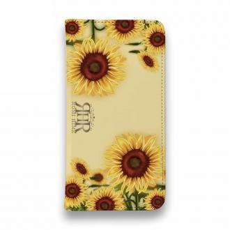 【ROMI HIME】【手帳型ベルトなし】【Stick Case】ひまわり　ベージュ