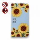 【ROMI HIME】【手帳型ベルトなし】【Stick Case】ひまわり　ブルー