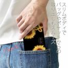 【ROMI HIME】【手帳型ベルトなし】【Stick Case】ひまわり　ブラック