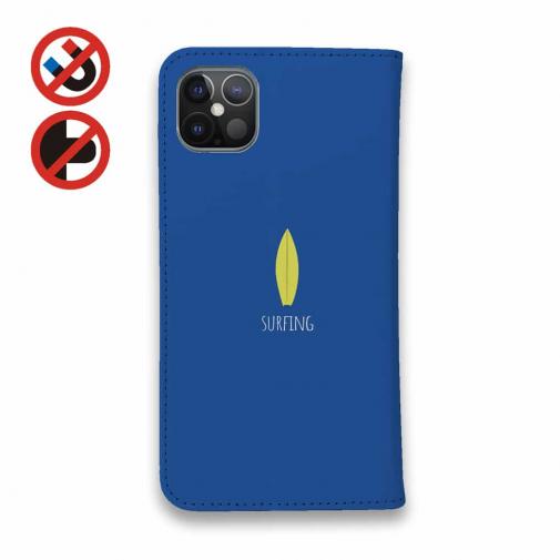 【手帳型ベルトなし】【Stick Case】波乗りシロクマさん(wakat)