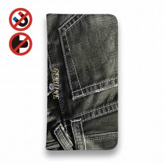 【Genuine】【手帳型ベルトなし】【Stick Case】シ?ーンス? 　ブラック