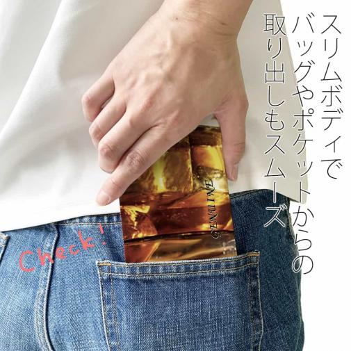 【Genuine】【手帳型ベルトなし】【Stick Case】ワイン お酒　ク?ラス　氷