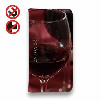 【Genuine】【手帳型ベルトなし】【Stick Case】ワイン ク?ラス　お酒