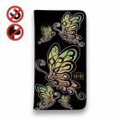 【ROMI HIME】【手帳型ベルトなし】【Stick Case】蝶　トライハ?ル　レインホ?ー　フ?ラック