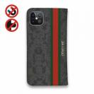 【Genuine】【手帳型ベルトなし】【Stick Case】蛇柄 黒蛇 フ?ラック 縦ライン 験担ぎ