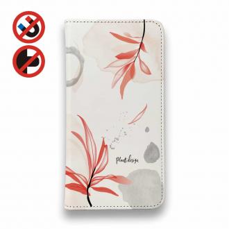 【手帳型ベルトなし】【Stick Case】プランツデザイン No.2