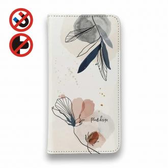 【手帳型ベルトなし】【Stick Case】プランツデザイン No.3