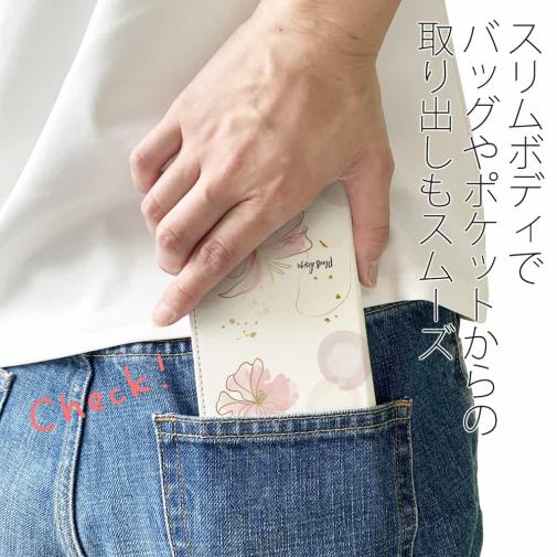 【手帳型ベルトなし】【Stick Case】プランツデザイン No.4