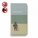 【手帳型ベルトなし】【Stick Case】【FISH MAN】クマさんもフィッシング No1