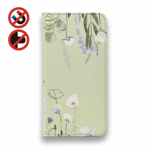 【手帳型ベルトなし】【Stick Case】デリケートペイント グリーン