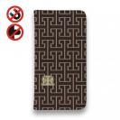 【ROMI HIME】【手帳型ベルトなし】【Stick Case】マーク・ロゴ ベージュ