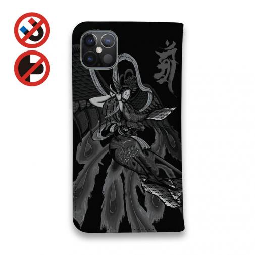 【彫姫】【手帳型ベルトなし】【Stick Case】羽衣天女