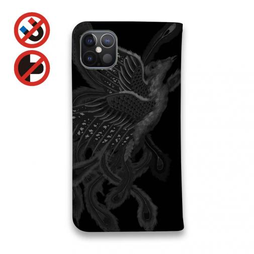 【彫姫】【手帳型ベルトなし】【Stick Case】鳳凰