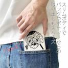 【彫姫】【手帳型ベルトなし】【Stick Case】弁慶達磨（ホワイト）