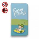 【手帳型ベルトなし】【Stick Case】【釣りざんまい】仮想ボートアングラー