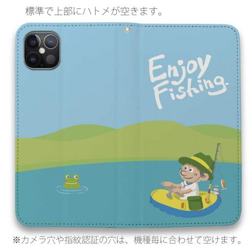 【手帳型ベルトなし】【Stick Case】【釣りざんまい】仮想ボートアングラー