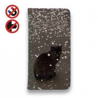 【手帳型ベルトなし】【猫折れ】花の塵ゆく
