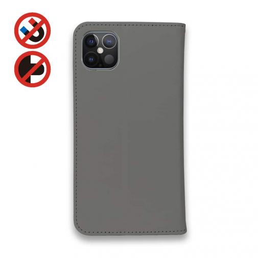 【手帳型ベルトなし】【Stick Case】【ワカボンド】WAKAMAKAシリーズ 柴犬スケボー_黒柴