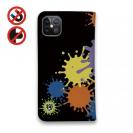 【手帳型ベルトなし】【Stick Case】【釣りざんまい】エギに釣られるアオリイカ_ビビッドカラー