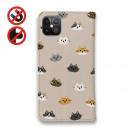 【手帳型ベルトなし】【Stick Case】猫いっぱい(wakat)